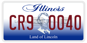 CR90040 license plate in Illinois