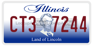 CT37244  license plate in IL
