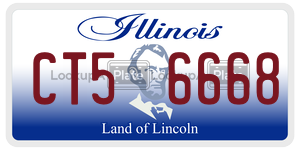 CT56668  license plate in IL
