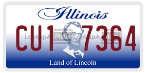 CU17364  license plate in IL