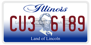 CU36189 license plate in Illinois