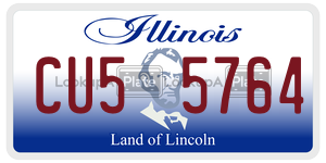 CU55764 license plate in Illinois