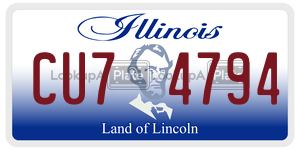 CU74794 license plate in Illinois