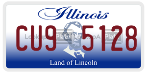 CU95128 license plate in Illinois