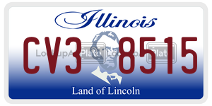 CV38515  license plate in IL