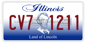 CV71211 license plate in Illinois