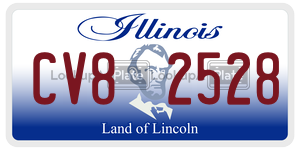 CV82528 license plate in Illinois