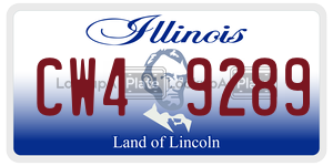 CW49289  license plate in IL