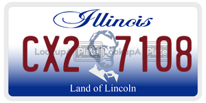 CX27108 license plate in Illinois