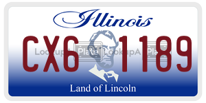 CX61189 license plate in Illinois