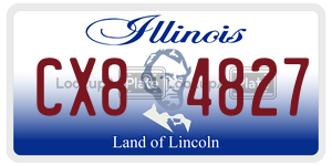 CX84827 license plate in Illinois