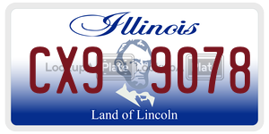 CX99078  license plate in IL