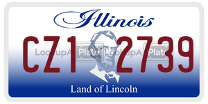 CZ12739  license plate in IL
