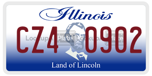 CZ40902  license plate in IL