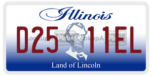D2511EL  license plate in IL