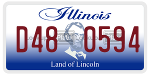 D480594  license plate in IL