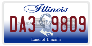 DA39809 license plate in Illinois
