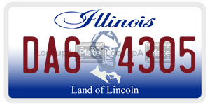 DA64305 license plate in Illinois