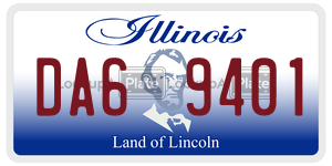 DA69401 license plate in Illinois