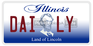 DAILY license plate in Illinois