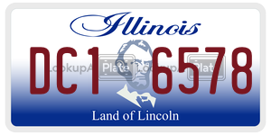 DC16578 license plate in Illinois