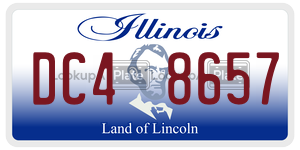 DC48657 license plate in Illinois