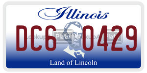 DC60429 license plate in Illinois