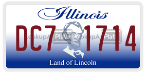DC71714 license plate in Illinois