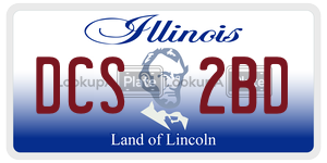DCS2BD license plate in Illinois