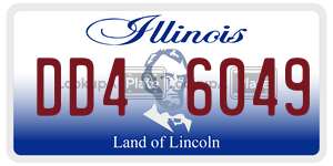 DD46049 license plate in Illinois