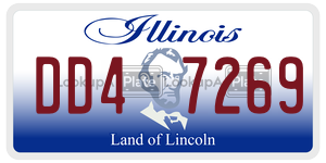 DD47269 license plate in Illinois