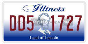 DD51727  license plate in IL