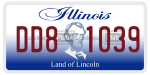 DD81039  license plate in IL