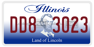 DD83023  license plate in IL