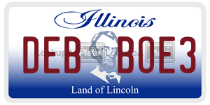 DEBBOE3  license plate in IL