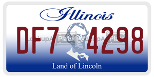 DF74298  license plate in IL