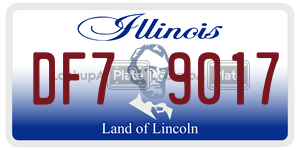 DF79017  license plate in IL