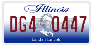 DG40447  license plate in IL