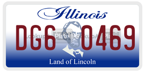 DG60469  license plate in IL