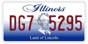DG75295 license plate in Illinois