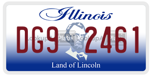 DG92461 license plate in Illinois