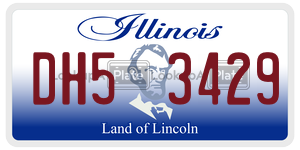 DH53429  license plate in IL
