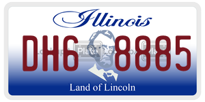 DH68885  license plate in IL