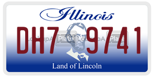 DH79741  license plate in IL