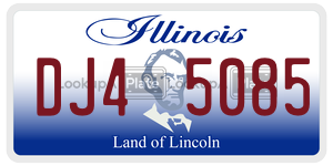 DJ45085 license plate in Illinois