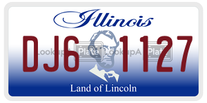 DJ61127 license plate in Illinois