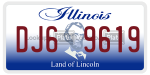 DJ69619 license plate in Illinois