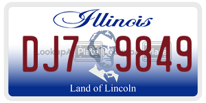 DJ79849 license plate in Illinois