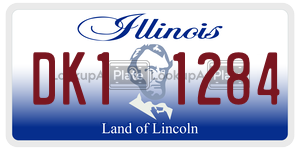 DK11284  license plate in IL