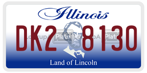 DK28130  license plate in IL